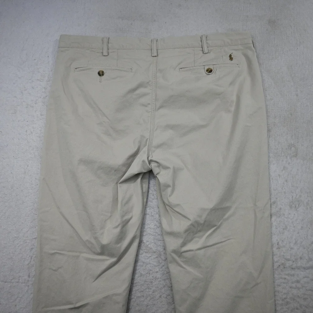 Polo Ralph‎ Lauren Chino Mens 38x30 Stretch Straight Fit Khaki Tan Pants
